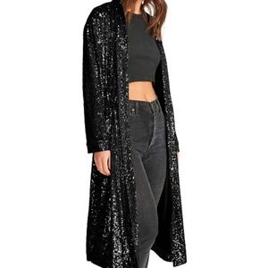 BB Dakota/Steve Madden showstopper sequin duster NWT